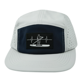 Paddle Board - 5 Panel - Sporty - Unstructured - Gray / Navy - Laser Mesh (Unisex)