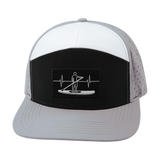 Paddle Board - 7 Panel - Gray / Black / White - Laser Mesh (Unisex)
