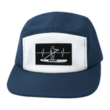 Paddle Board - 5 Panel - Sporty - Unstructured - Navy / White - Laser Mesh (Unisex)