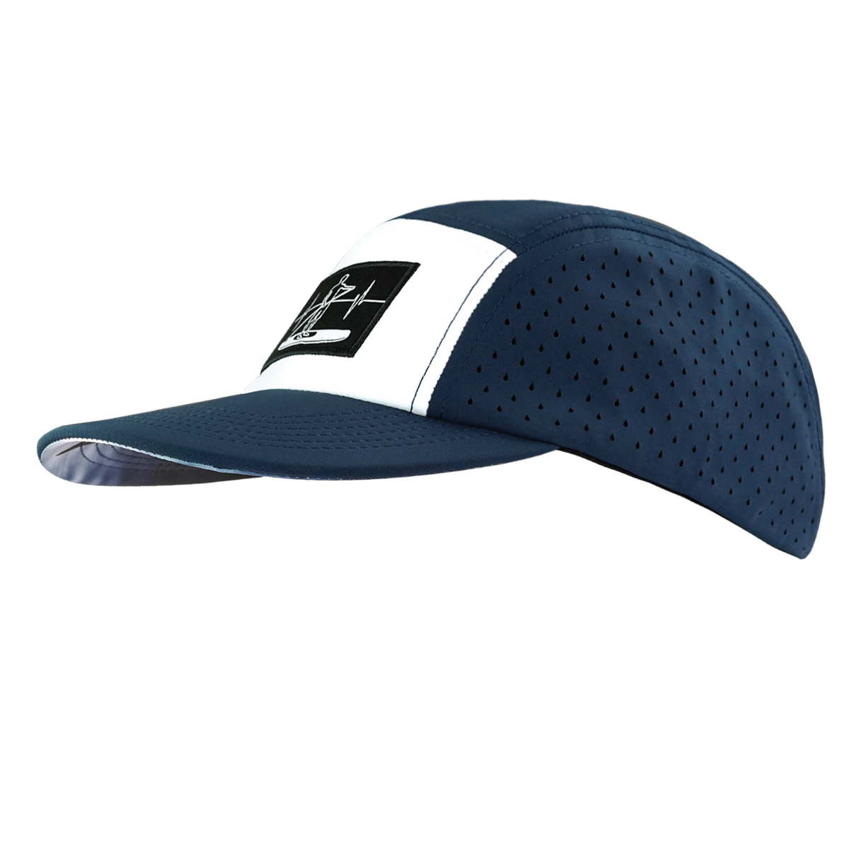 Paddle Board - 5 Panel - Sporty - Unstructured - Navy / White - Laser Mesh (Unisex)