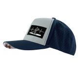 Paddle Board - 5 Panel - Structured - Dark Blue / Gray Blue - Laser Mesh (Unisex)
