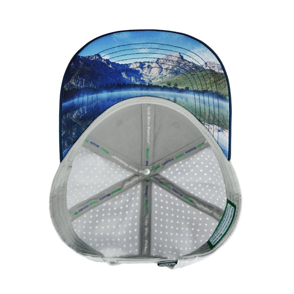 Paddle Board - 6 Panel - Navy / Gray - Laser Mesh (Unisex)
