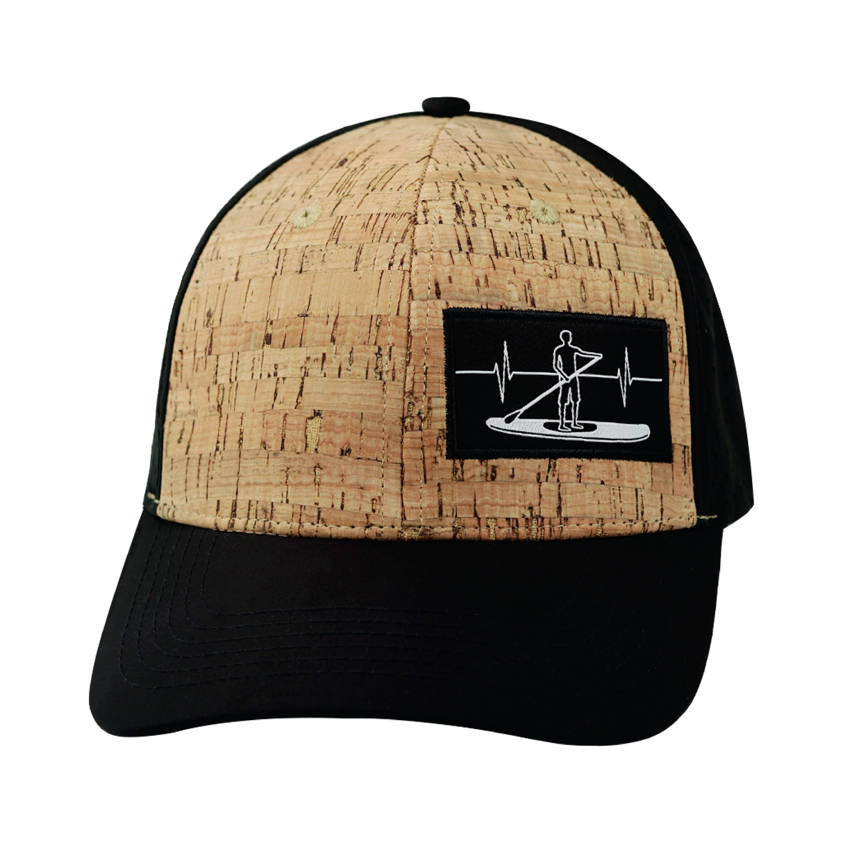 Paddle Board - 6 Panel - Cork - Black - Laser Mesh (Unisex)