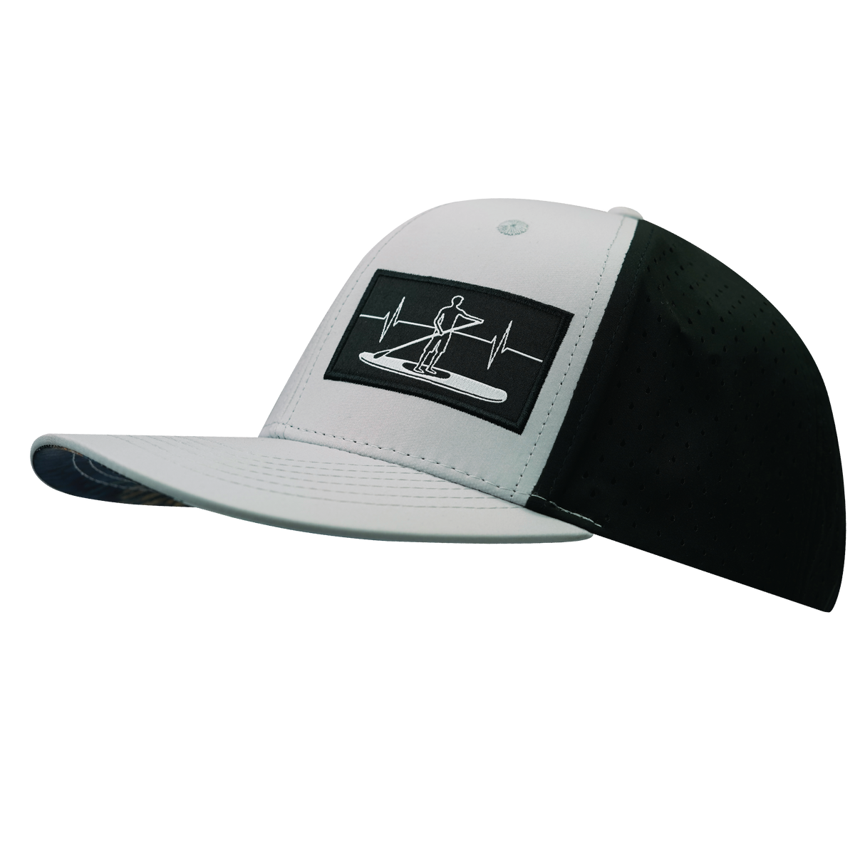 Paddle Board - 6 Panel - Gray / Black - Laser Mesh (Unisex)