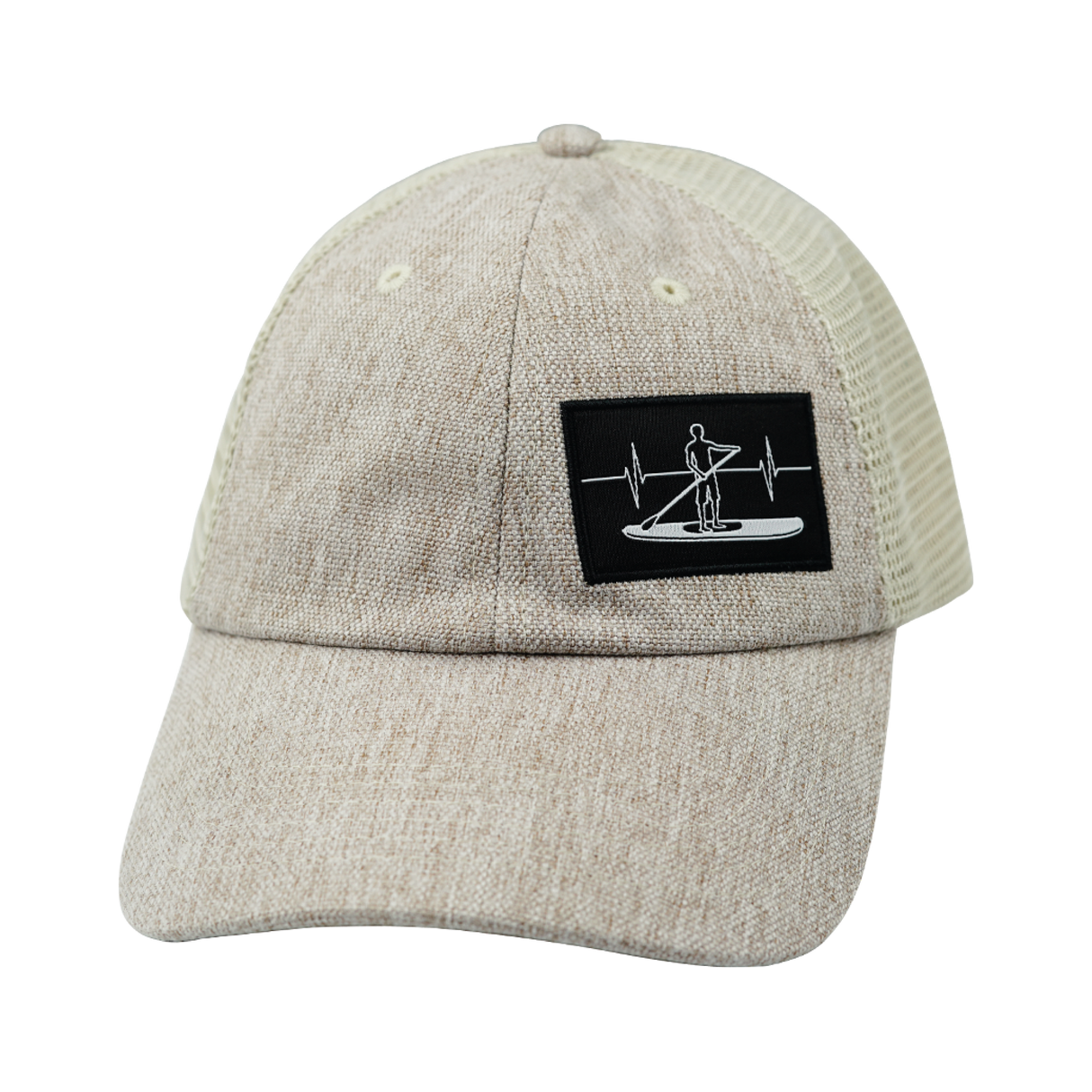 Paddle Board - 6 Panel - Unstructured - Relaxed Fit - Sand Hemp / Sand - Soft Trucker Mesh (Unisex)
