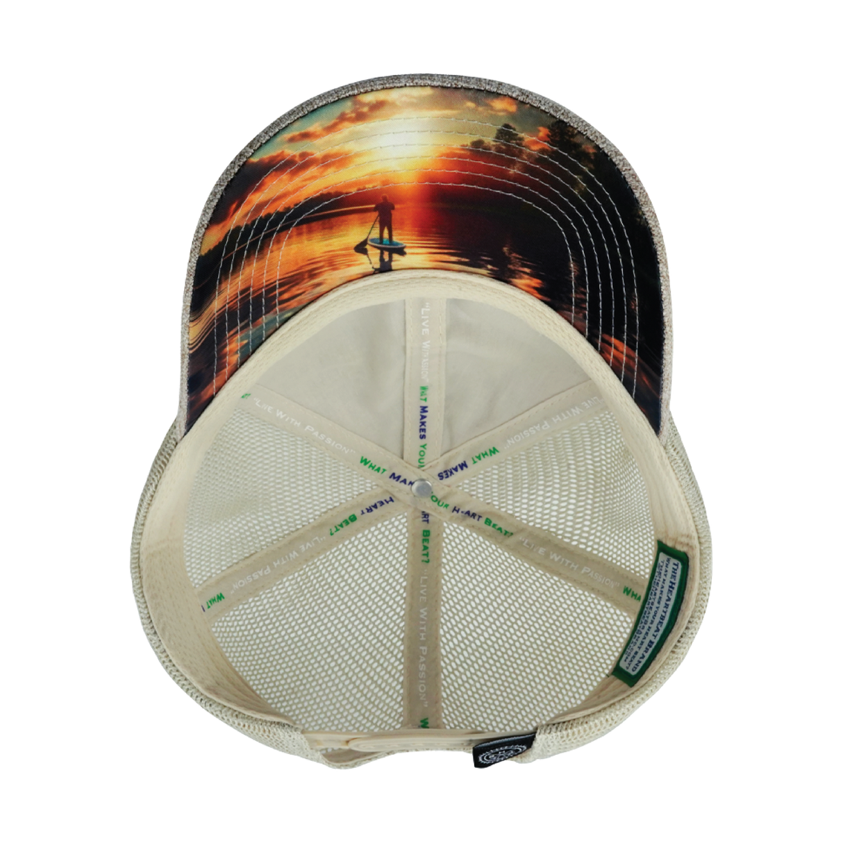 Paddle Board - 6 Panel - Unstructured - Relaxed Fit - Sand Hemp / Sand - Soft Trucker Mesh (Unisex)