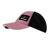 Paddle Board - 6 Panel - Shallow Fit - Pony Tail - Dusty Pink / Black - Laser Mesh (Unisex)