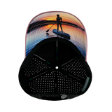 Paddle Board - 6 Panel - Shallow Fit - Pony Tail - Dusty Pink / Black - Laser Mesh (Unisex)