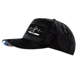 Paddle Board - 5 Panel - Structured - Black Camo - Laser Mesh (Unisex)
