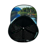 Paddle Board - 5 Panel - Structured - Black Camo - Laser Mesh (Unisex)