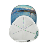 Paddle Board - 6 Panel - Shallow Fit - Pony Tail - Cork - Gray / White - Laser Mesh (Unisex)