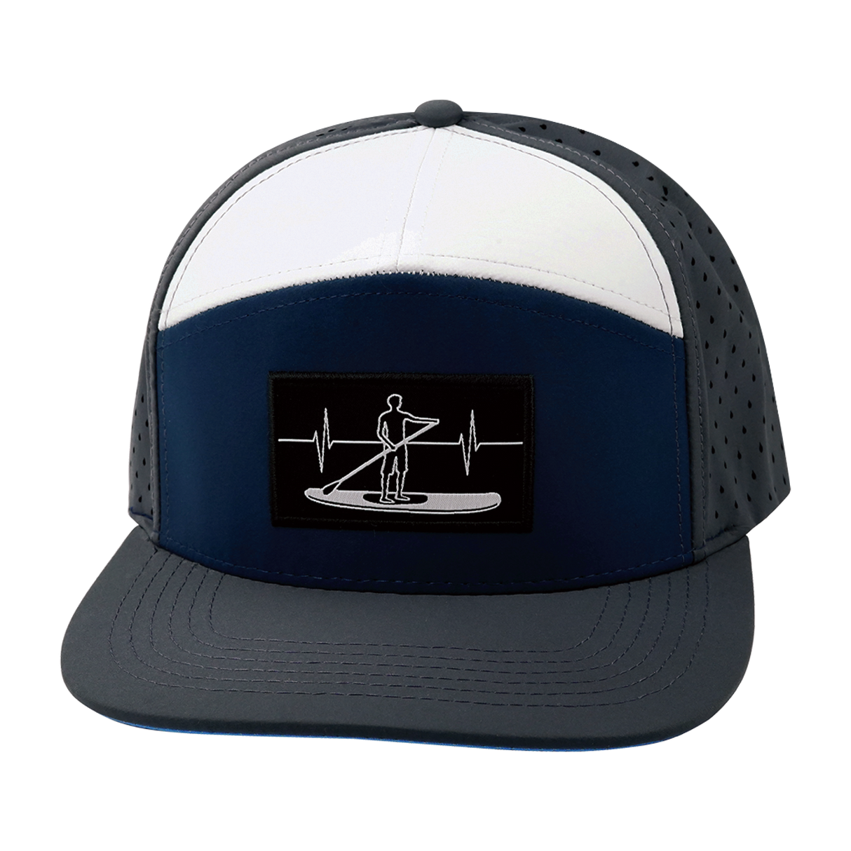 Paddle Board - 7 Panel - Charcoal / Navy / White - Laser Mesh (Unisex)