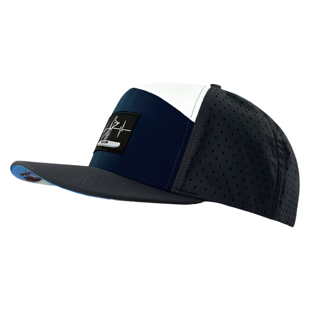 Paddle Board - 7 Panel - Charcoal / Navy / White - Laser Mesh (Unisex)