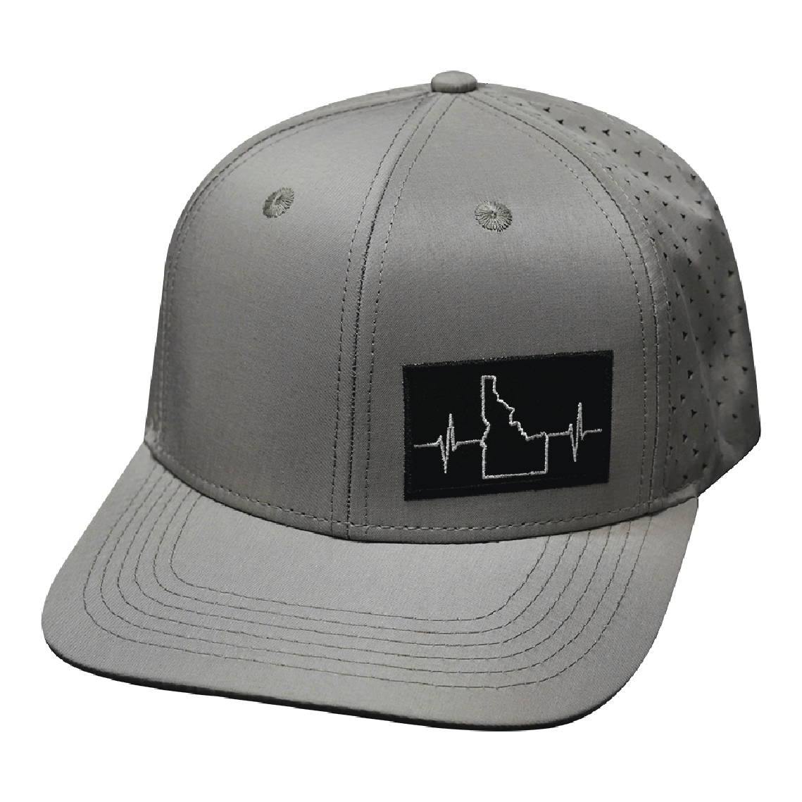 Idaho - 6 Panel - Gray - Laser Mesh (Unisex)