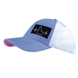 Idaho - 6 Panel - Shallow Fit - Pony Tail - Light Blue / White - Laser Mesh (Unisex)