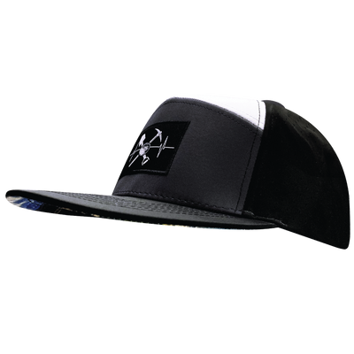 Prospecting - 7 Panel - Black / Charcoal / White - Laser Mesh (Unisex)