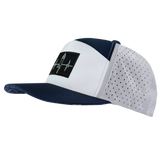 Yoga - 7 Panel - Navy / White  / Gray - Laser Mesh (Unisex)