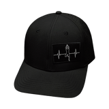 Yoga - 6 Panel - Black - Laser Mesh (Unisex)