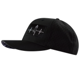 Yoga - 6 Panel - Black - Laser Mesh (Unisex)