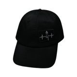 Yoga - 6 Panel - Unstructured - Relaxed Fit - Pony Tail - Black - Laser Mesh (Unisex)