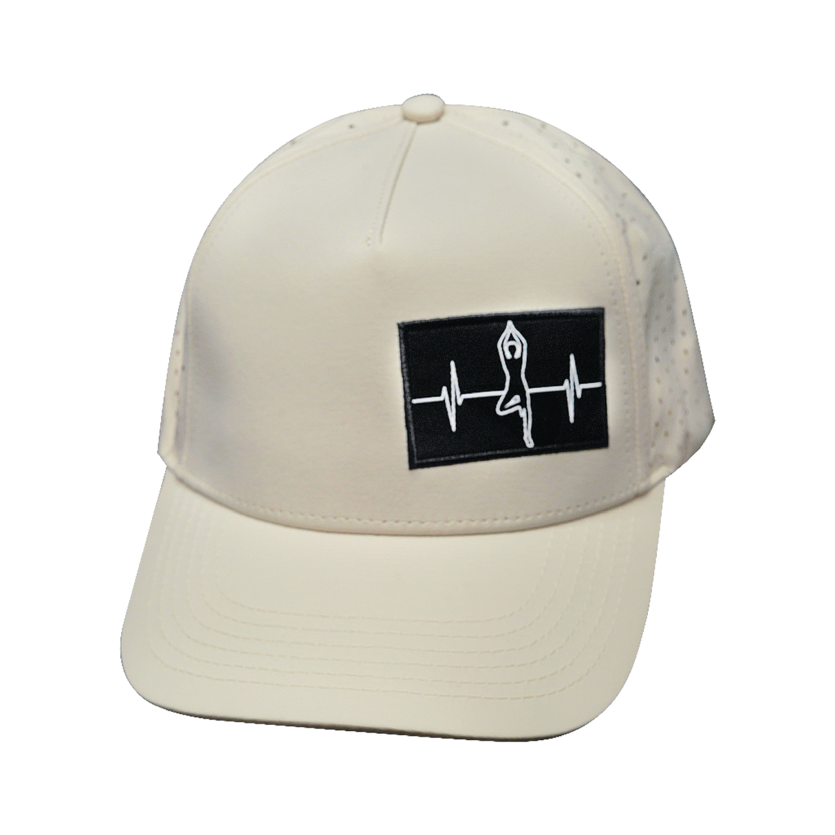 Yoga - 5 Panel - Structured - Cream - Laser Mesh (Unisex)