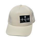 Yoga - 5 Panel - Structured - Cream - Laser Mesh (Unisex)