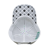 Yoga - 6 Panel - Unstructured - Relaxed Fit - Pony Tail - White - Laser Mesh (Unisex)