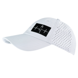 Yoga - 6 Panel - Unstructured - Relaxed Fit - Pony Tail - White - Laser Mesh (Unisex)