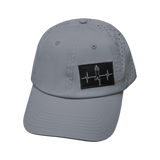 Yoga - 6 Panel - Unstructured - Relaxed Fit - Pony Tail - Gray - Laser Mesh (Unisex)