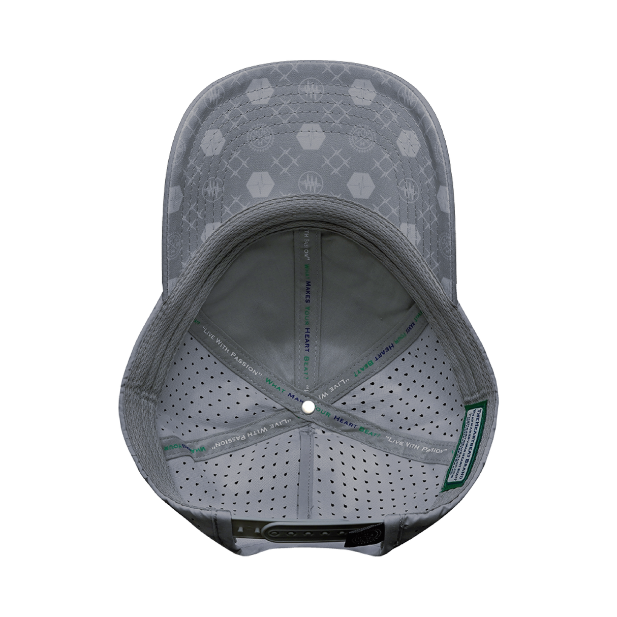 Yoga - 6 Panel - Unstructured - Relaxed Fit - Pony Tail - Gray - Laser Mesh (Unisex)