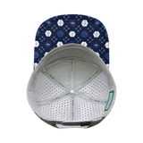 Yoga - 7 Panel - Navy / White  / Gray - Laser Mesh (Unisex)