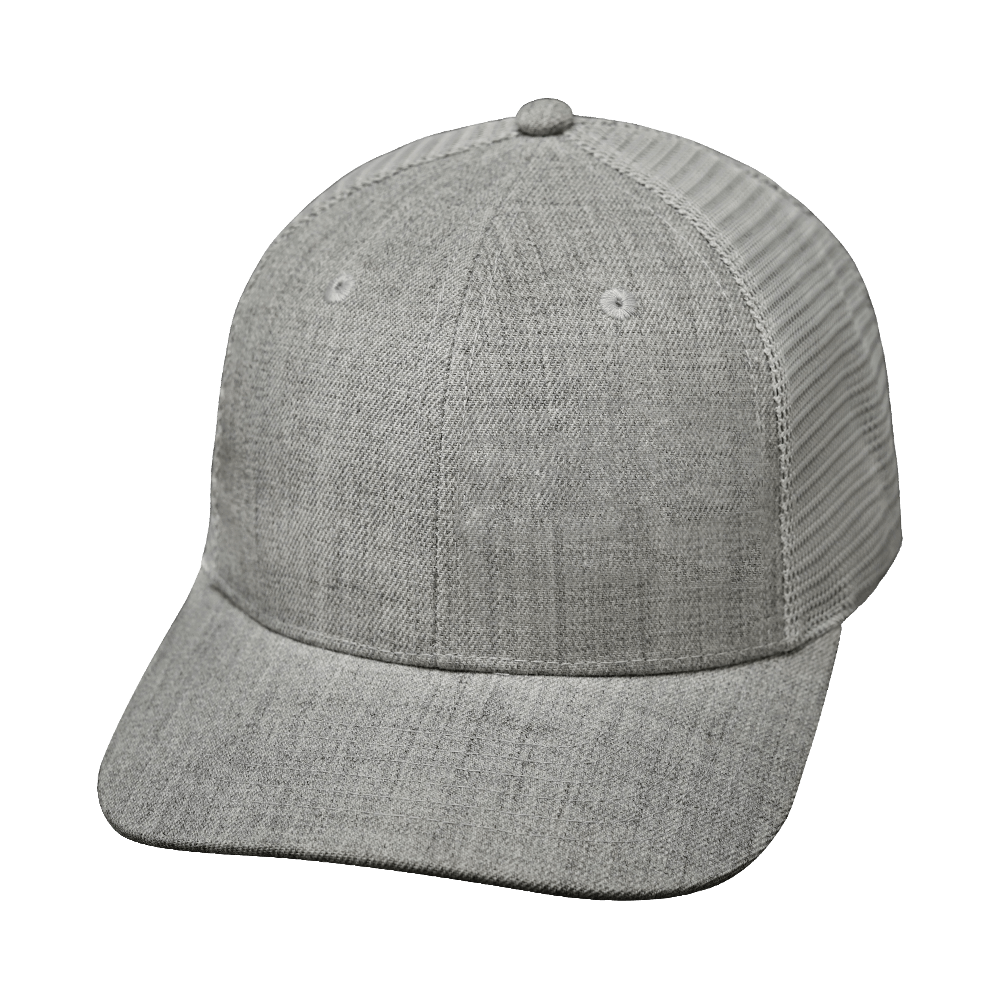 Blank - 6 Panel - Heather Gray / Gray (Unisex)