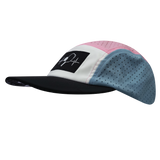 Pickleball - 5 Panel - Sporty - Unstructured - Black / White / Light Blue / Pink - Laser Mesh (Unisex)