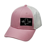 Alabama - 6 Panel - Shallow Fit - Pony Tail - Pink / White (Unisex)