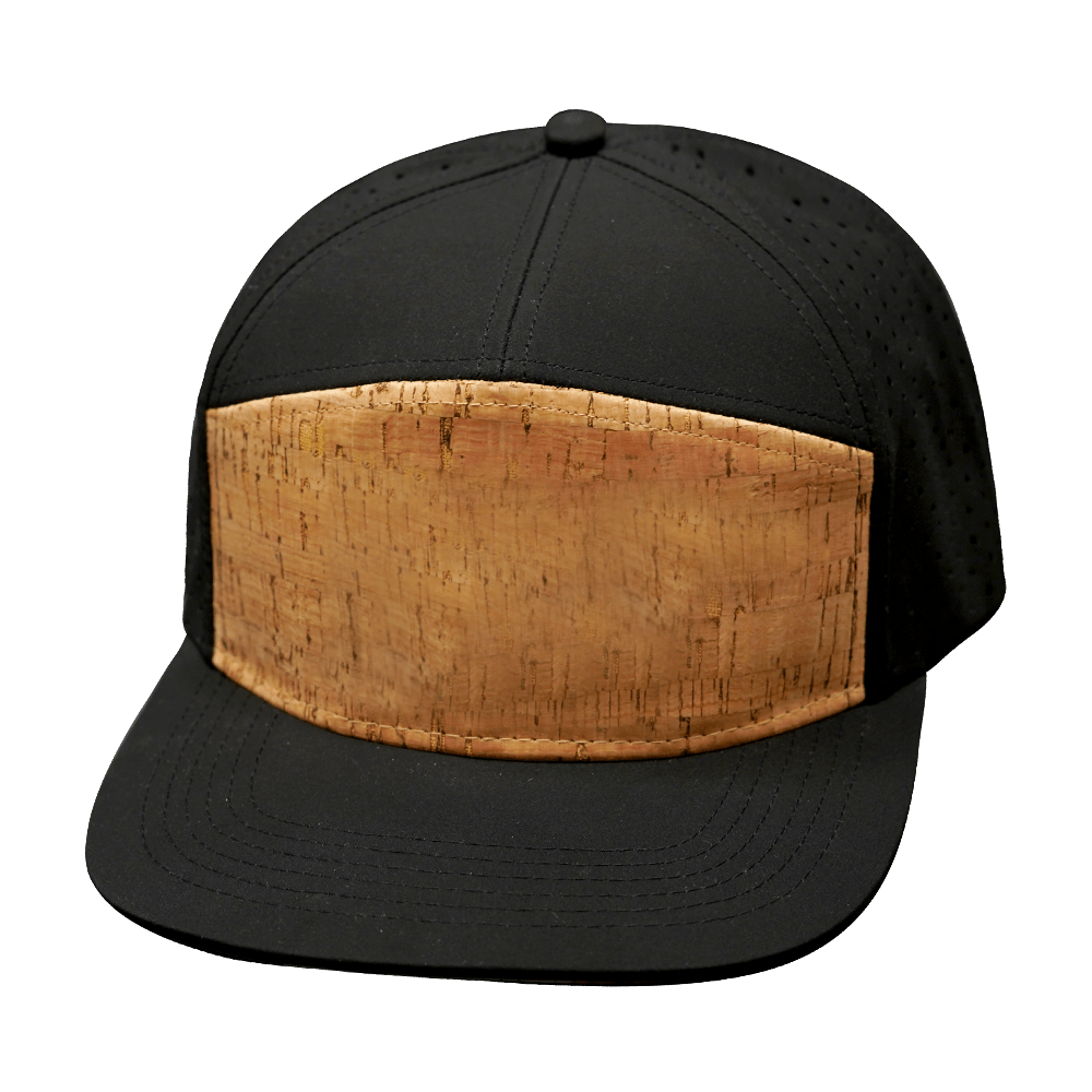 Blank - 7 Panel - Cork - Black (Unisex)