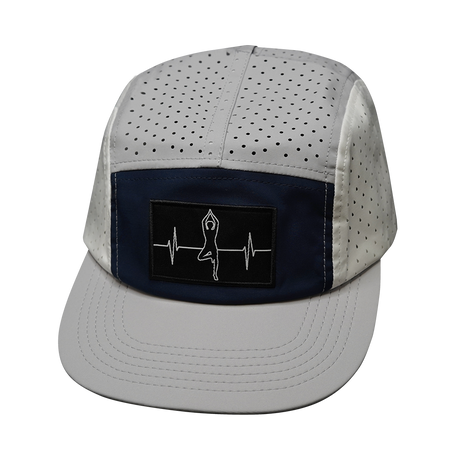 Yoga - 5 Panel - Sporty - Unstructured - Pony Tail - Gray / Navy / White (Unisex)