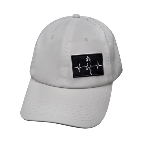 Yoga - 6 Panel - Unstructured - Relaxed Fit - Pony Tail - White (Unisex)