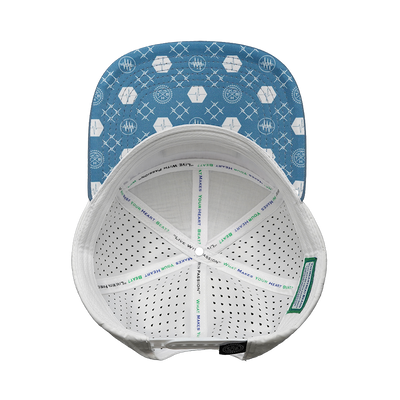 Yoga - 7 Panel - Light Blue / White - Laser Mesh (Unisex)