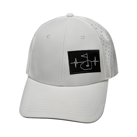 Golf - 6 panel - Shallow Fit - Pony Tail - White (Unisex)