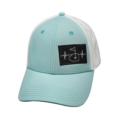 Golf - 6 Panel - Shallow Fit - Pony Tail - Mint Green / White (Unisex)