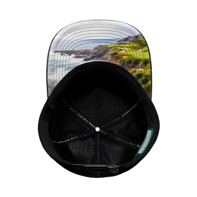 Golf - 5 Panel - Structured - Soft Charcoal Camo / Black - Laser Mesh (Unisex)