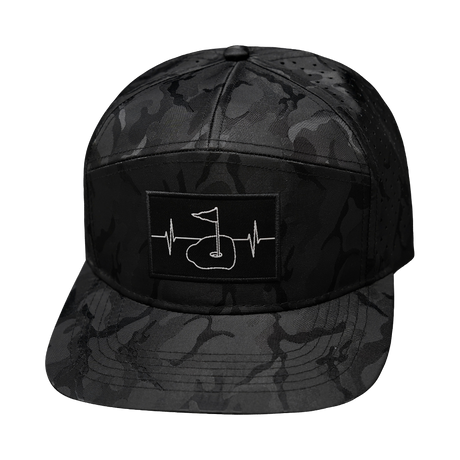 Golf - 7 Panel - Black Camo (Unisex)