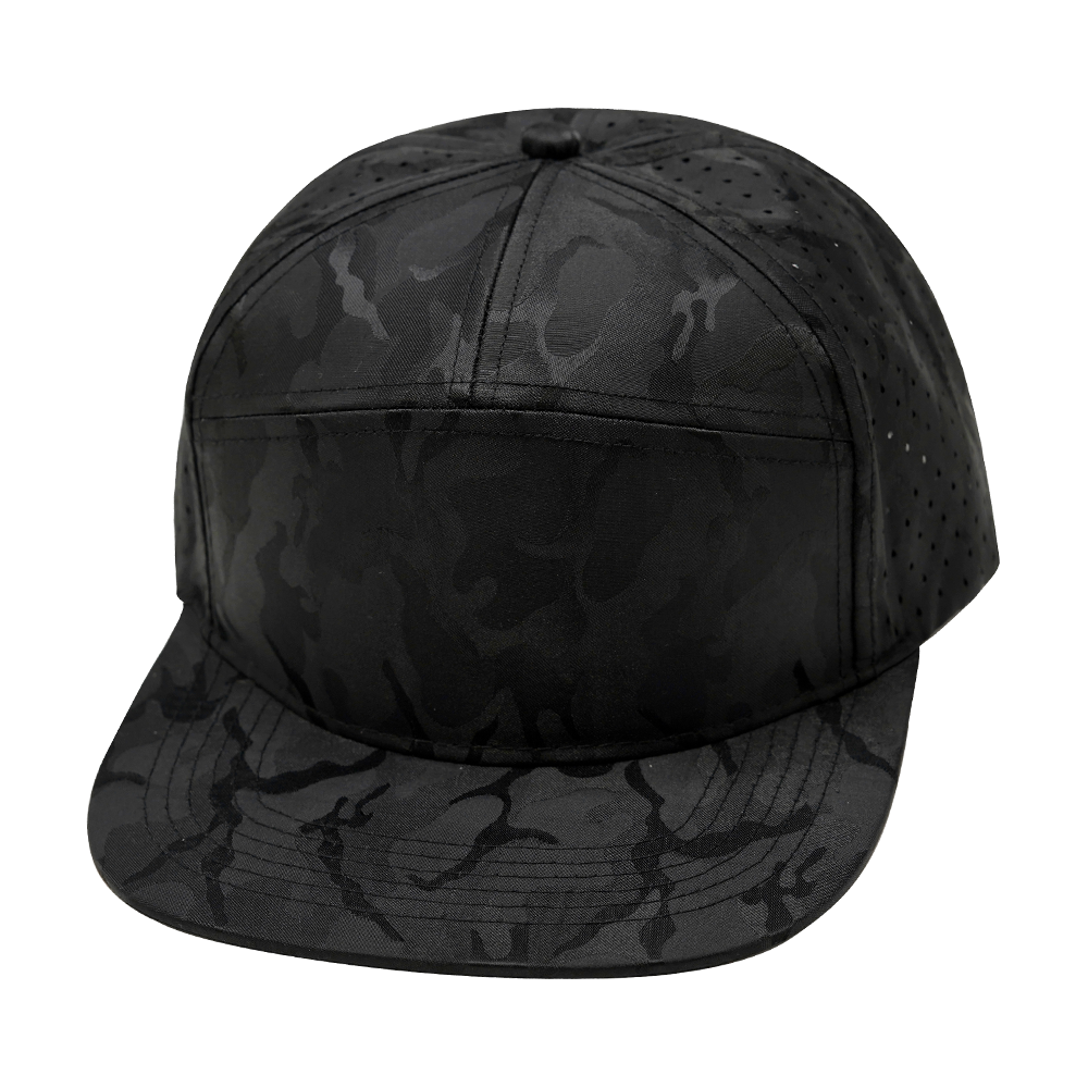 Blank - 7 Panel - Black Camo (Unisex)