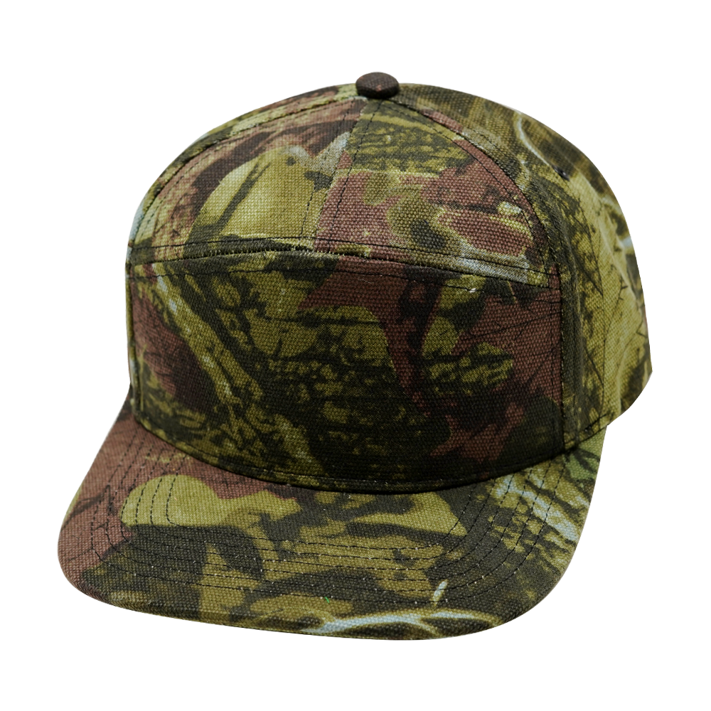 Blank - 7 Panel - Green Tree Camo (Unisex)