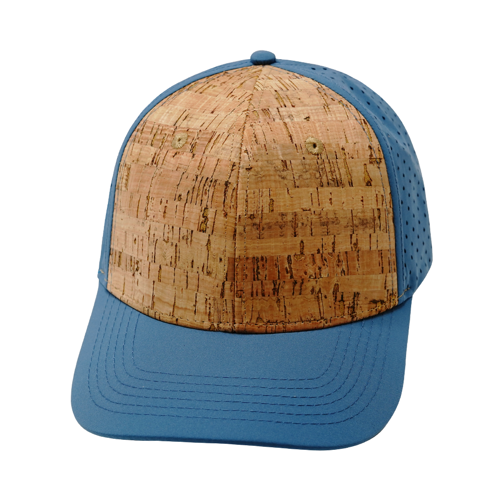 Blank - 6 Panel - Cork - Slate Blue (Unisex)