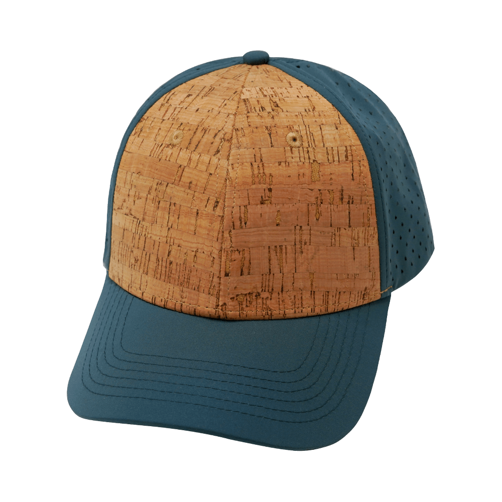 Blank - 6 Panel - Shallow Fit - Cork - Teal (Unisex)
