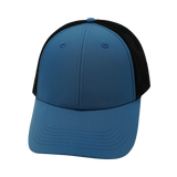 Blank - 6 Panel - Shallow Fit - Pony Tail - Blue / Black (Unisex)