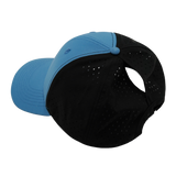 Blank - 6 Panel - Shallow Fit - Pony Tail - Blue / Black (Unisex)