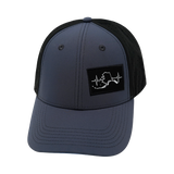 Alaska - 6 Panel - Shallow Fit - Pony Tail - Charcoal / Black (Unisex)