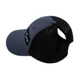 Alaska - 6 Panel - Shallow Fit - Pony Tail - Charcoal / Black (Unisex)